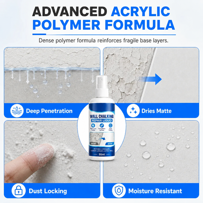 🎉 2026 HOT SALE 🏠 🧱 Wall Repair Liquid – locks chalky plaster instantly 🛠️