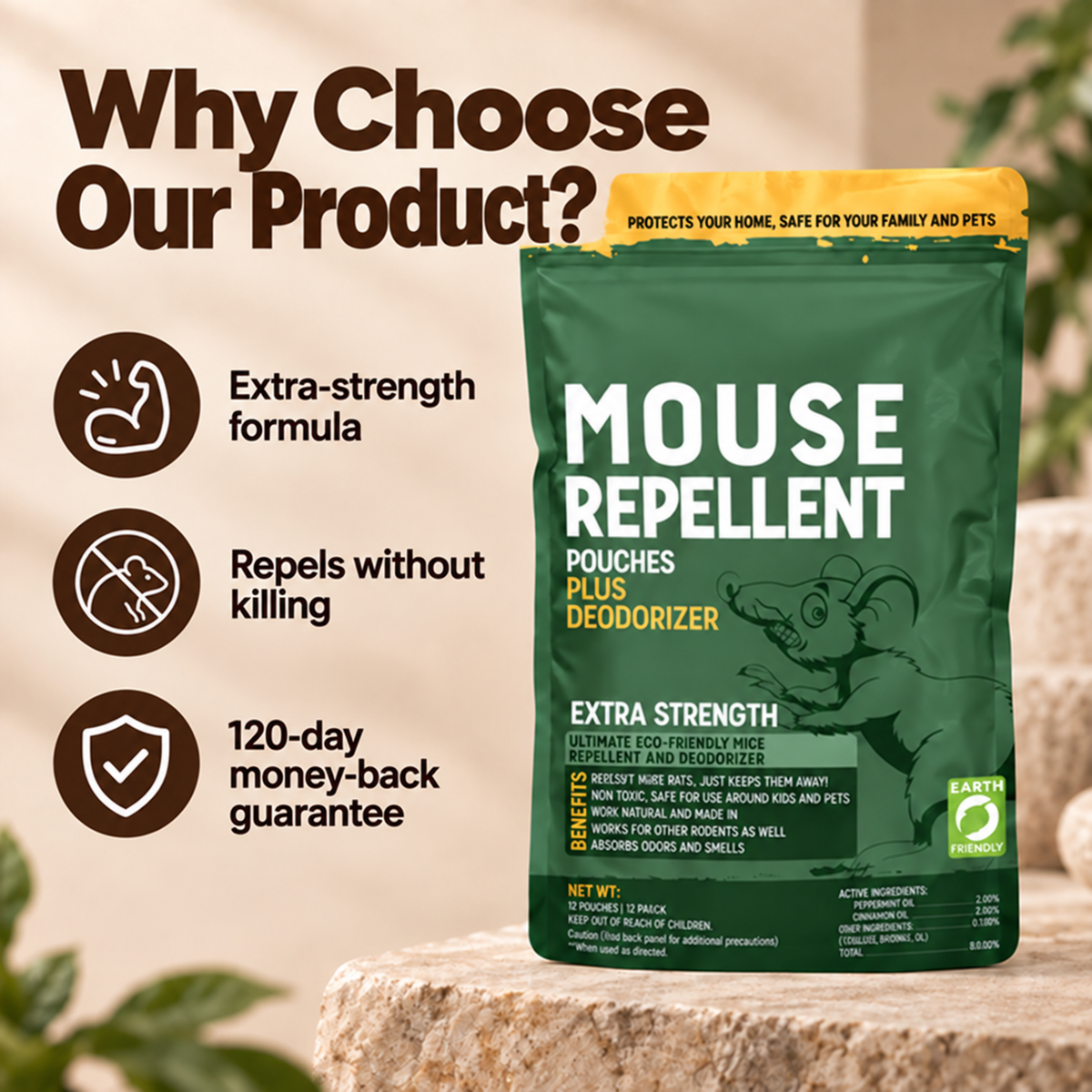 Mouse Repellent Pouches