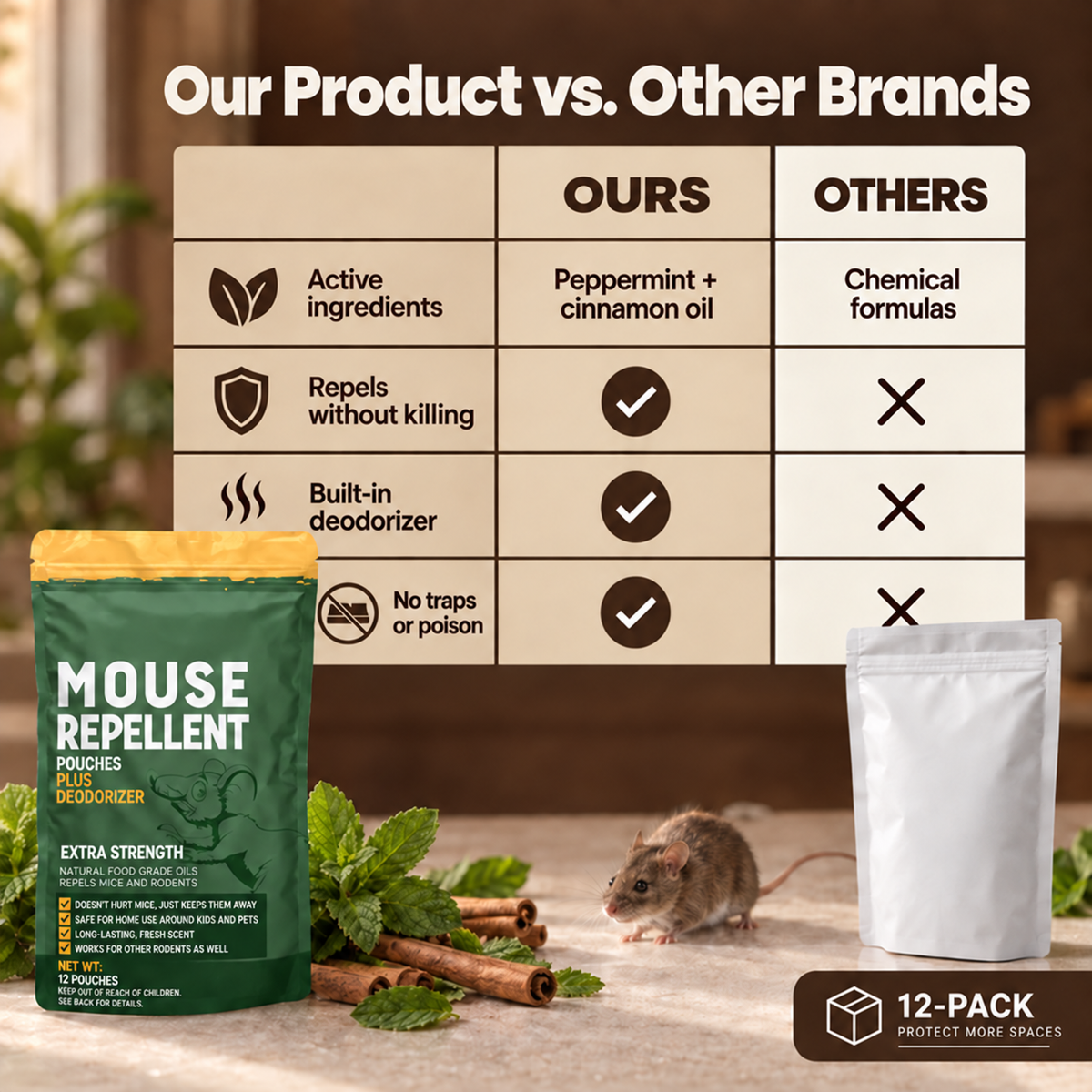 Mouse Repellent Pouches