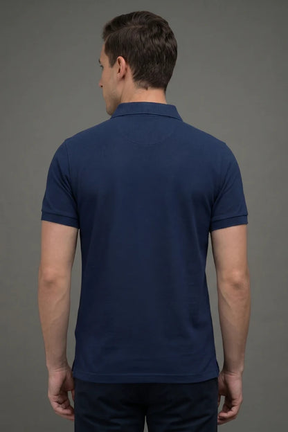 Navy Blue Polo T-shirt for Men